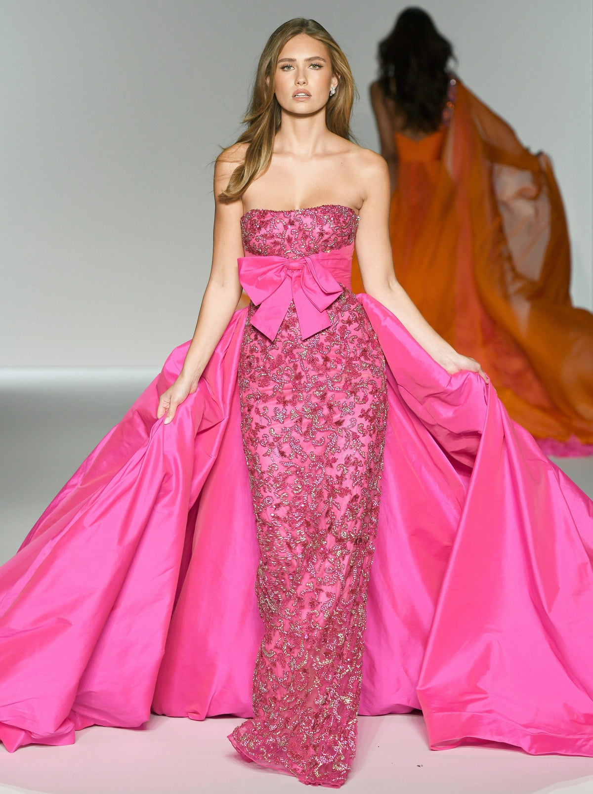 Sherri Hill 67023 strapless fully beaded fitted gown