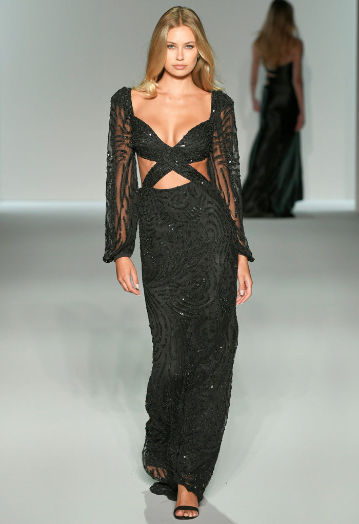 Sherri Hill style 57081, Spring 2025 runway
