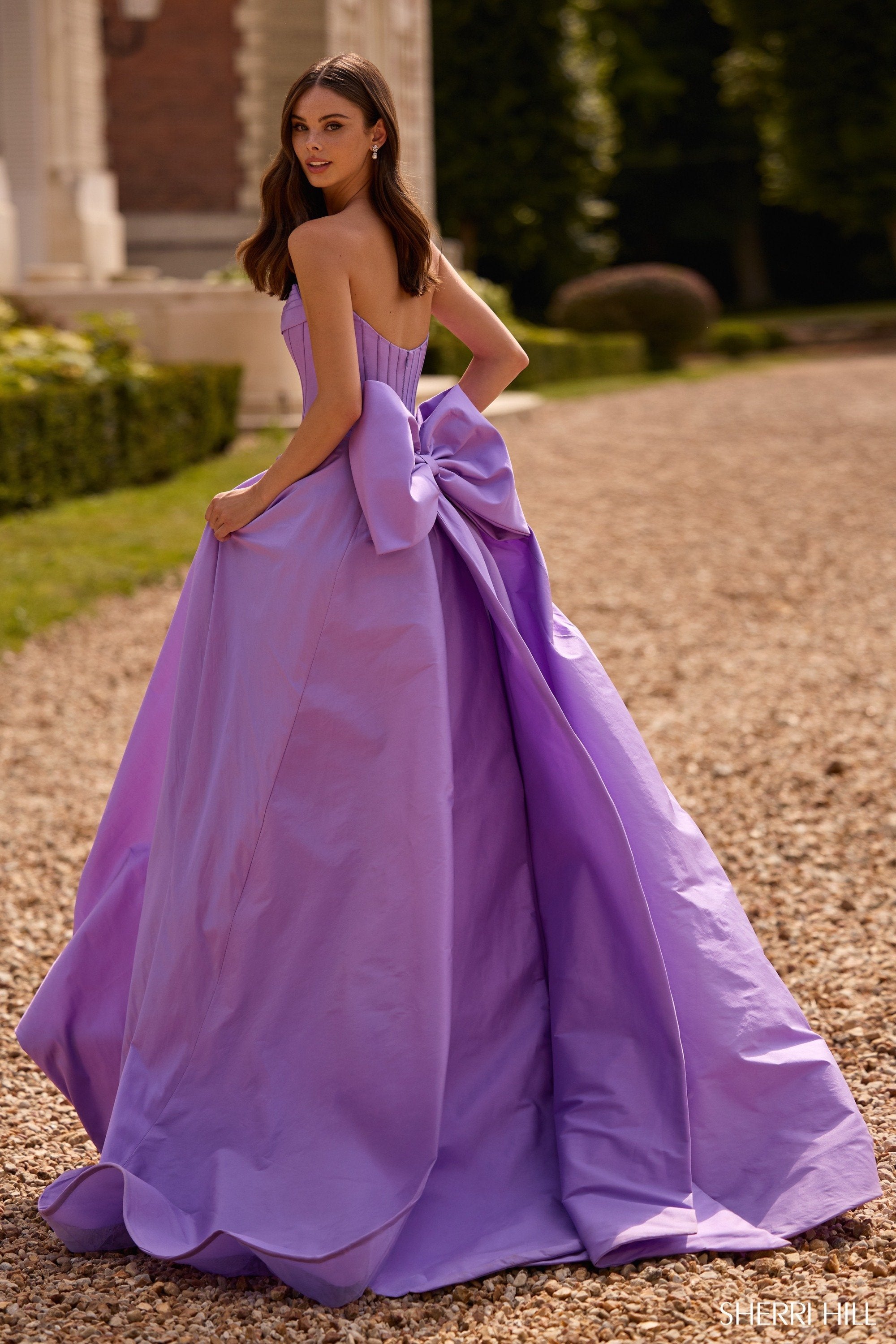 Sherri Hill 57629 | Strapless Taffeta Ballgown
