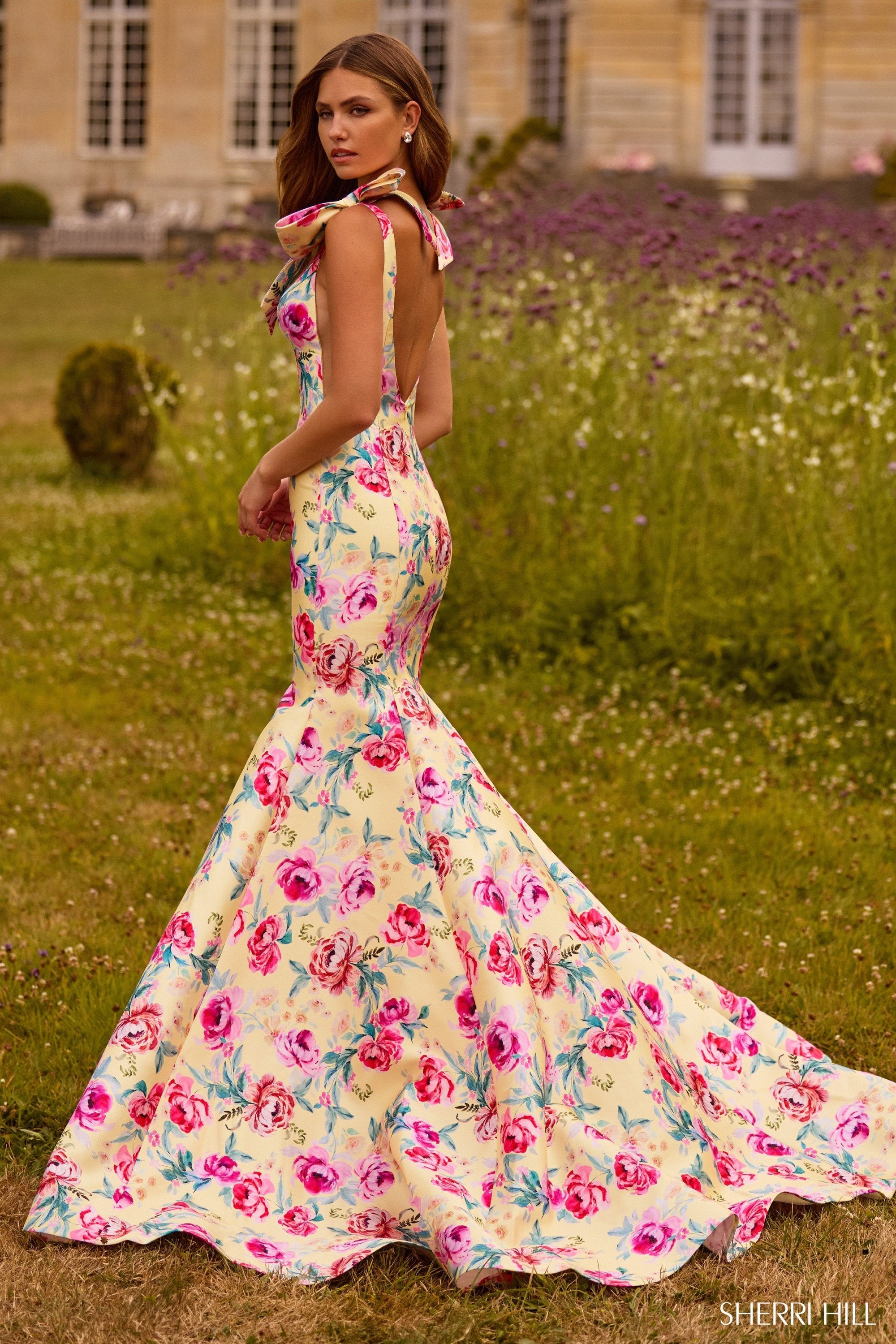 sherri hill mermaid prom dresses 57848 and a basque waist Size:8-OB-A Maternity Dress and Cardigan, Yellow Men Shoes