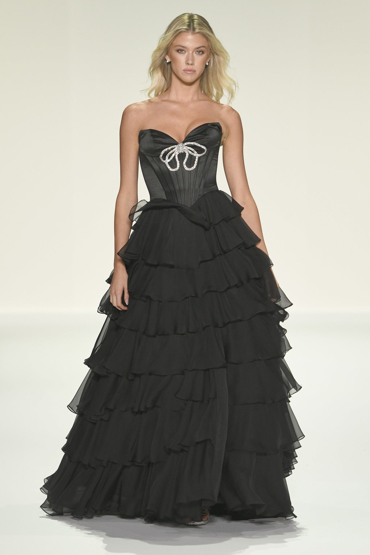 Sherri Hill style 57936 in black with silver