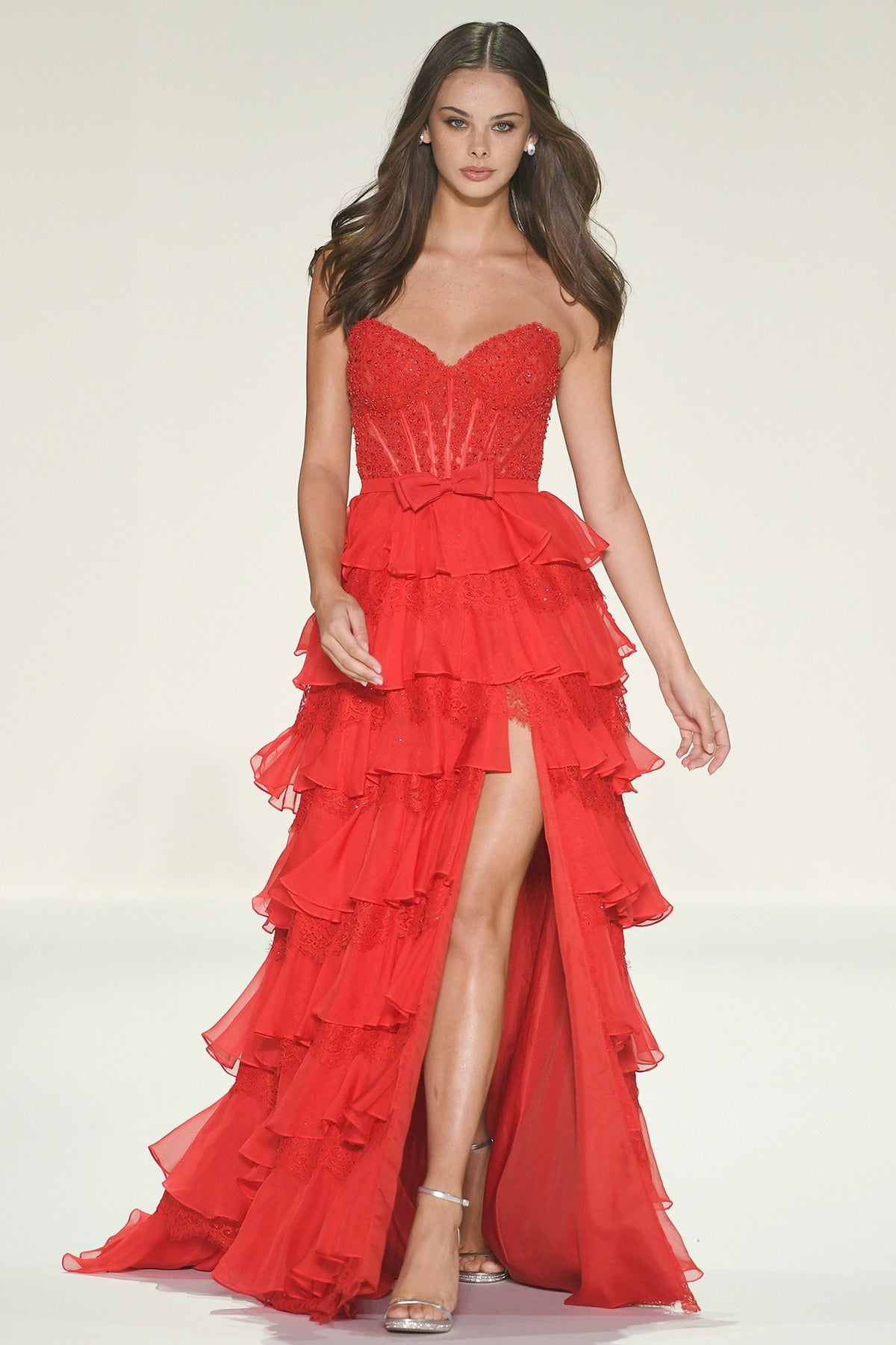 Sherri Hill 57479 strapless A-line gown