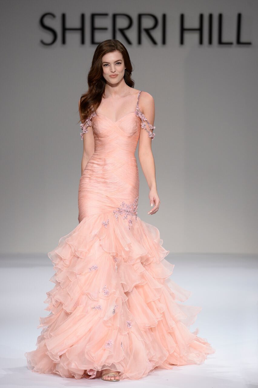 Sherri Hill style 44465 on the Fall 2018 runway at New York Fashion Week