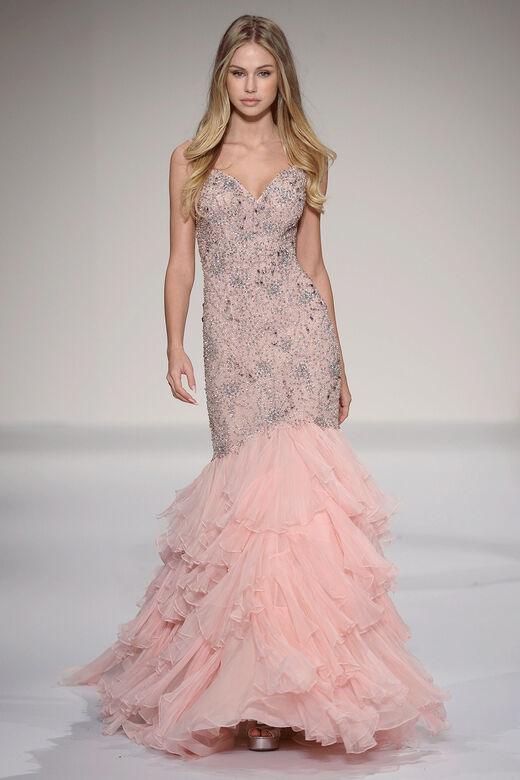 Sherri Hill style 44355 on the Spring 2018 runway at New York Fashion Week