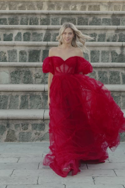 Sherri Hill 55558 tulle gown video