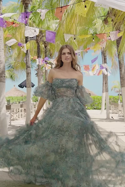Sherri Hill 56008 floral A-line gown video