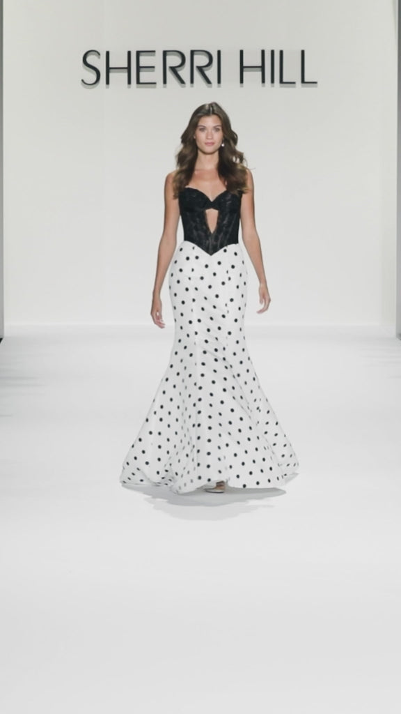Sherri Hill style 57932 in black/ivory
