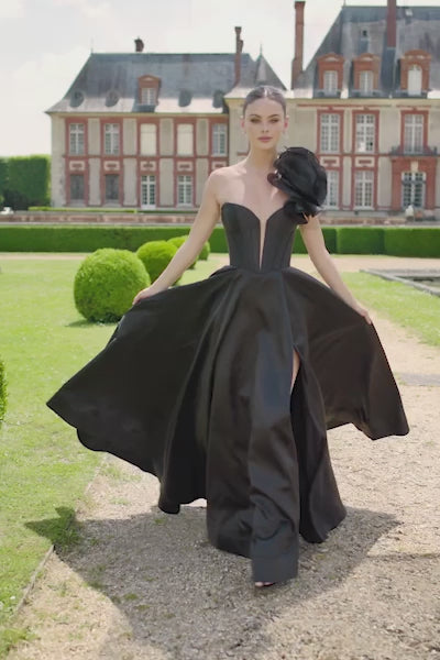 Sherri Hill 56873 one shoulder mikado gown video