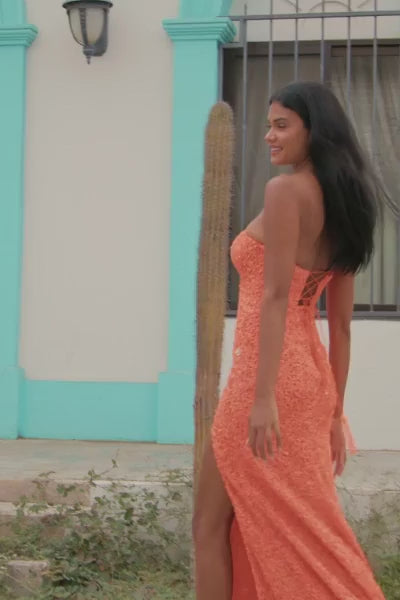 Sherri Hill 54435 fitted one shoulder sequin dress video