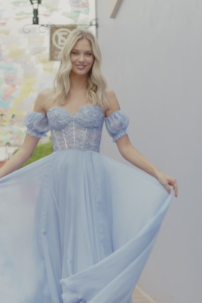 Sherri Hill 55482 chiffon gown video