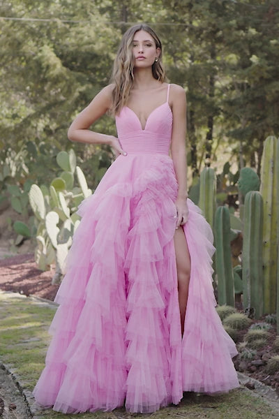 Sherri Hill 55639 ruffle tulle ballgown video