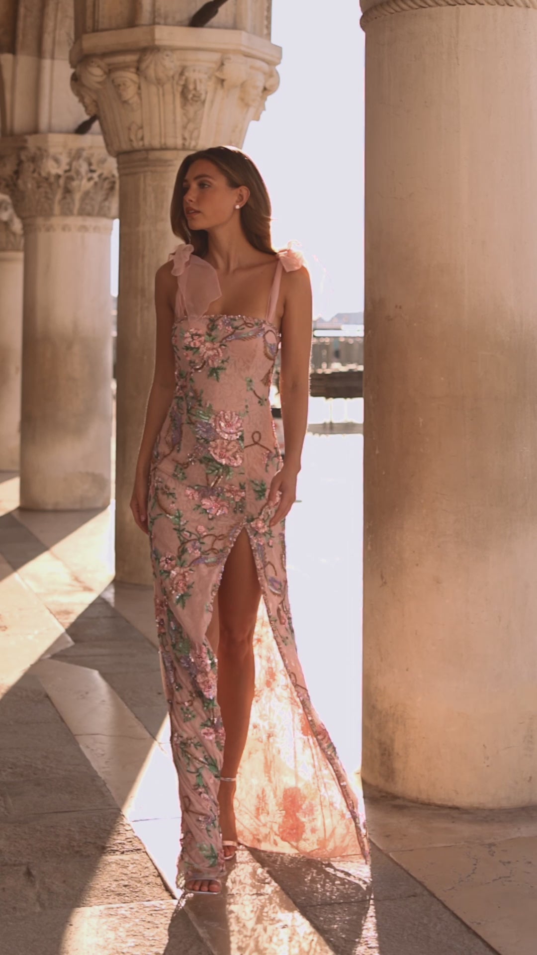 Sherri Hill 57602 fitted beaded floral gown video