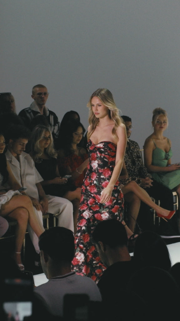 Sherri Hill 57962 strapless fitted floral gown video