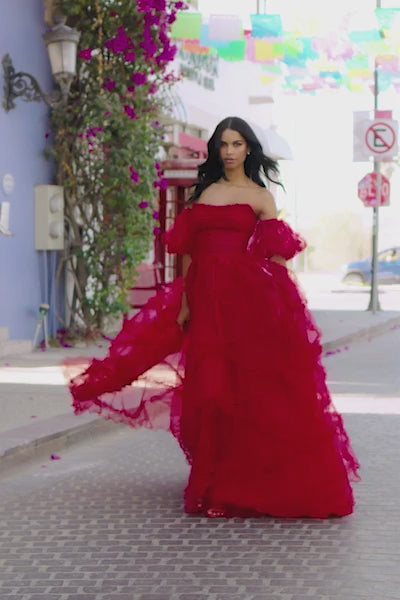 Sherri Hill 55840 strapless tulle gown video