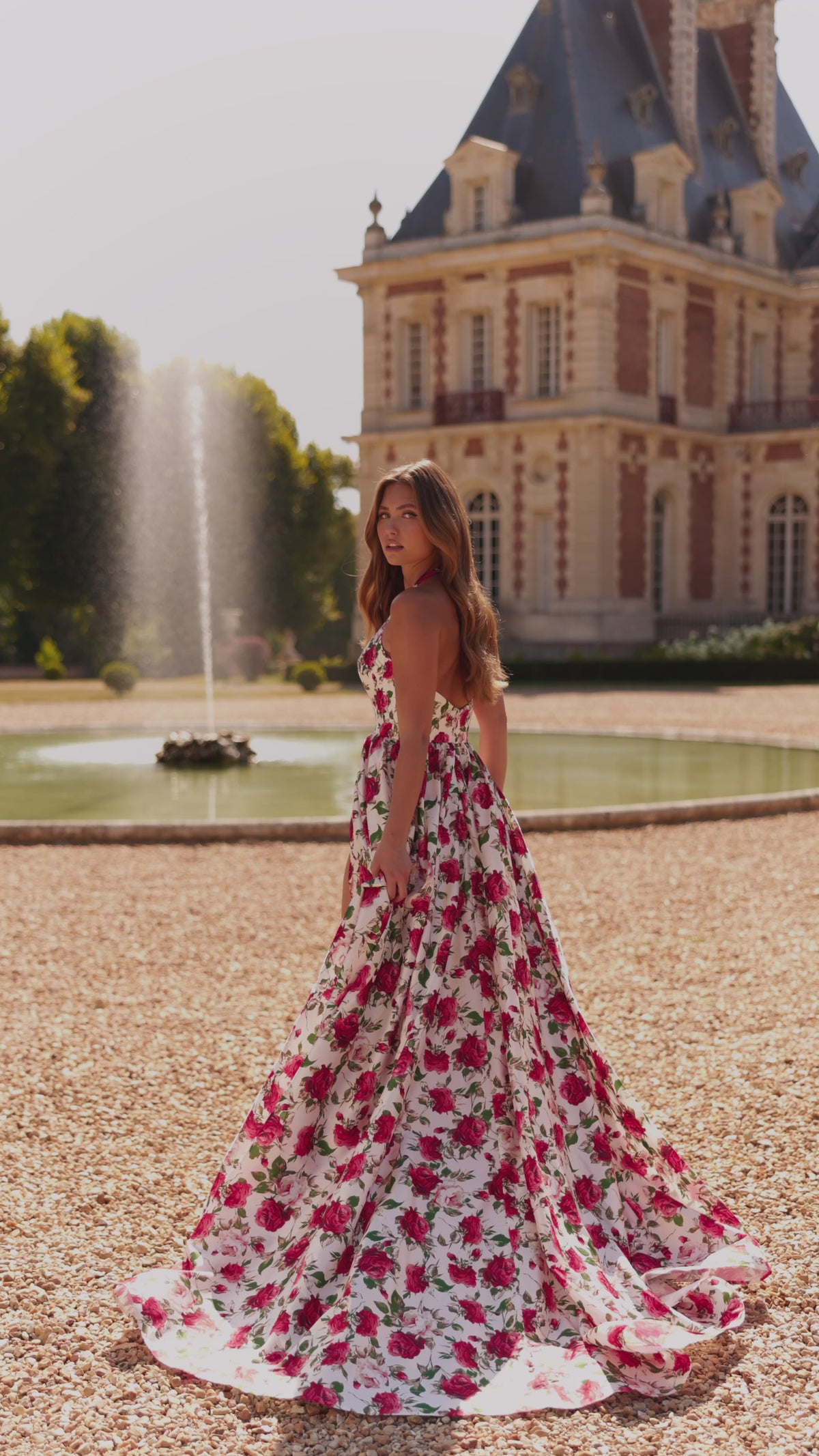 Sherri Hill 57726 halter floral gown video