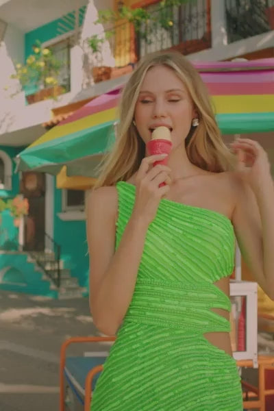 Sherri Hill 54895 stripe beaded column dress video