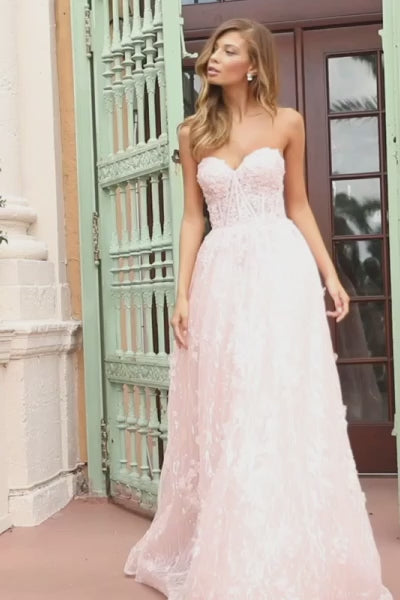 Sherri Hill 54305 sweatheart neckline lace ball gown video