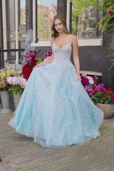 Sherri Hill 56211 lace corset ball gown video