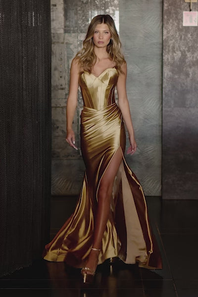 gold sherri hill dress 55927 Best_Seller