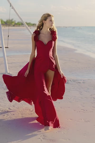 Sherri Hill 56123 taffeta A-line gown video