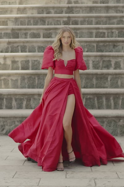 Sherri Hill 55630 two-piece taffeta gown video