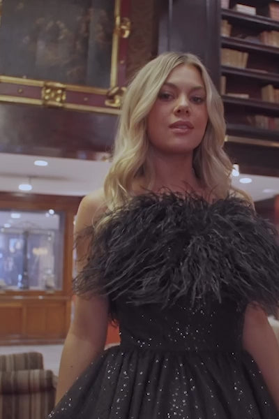 Sherri Hill 55113 sequin chiffon A-line cocktail dress video