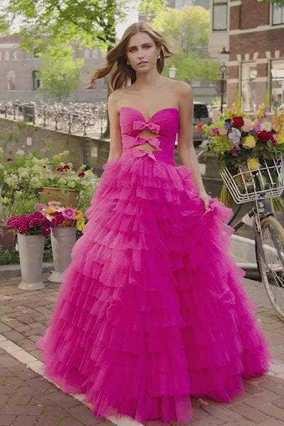 Sherri Hill 56036 strapless polka dot ball gown video