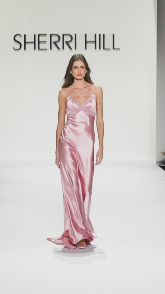 Sherri Hill 57822 | Satin Slip Gown
