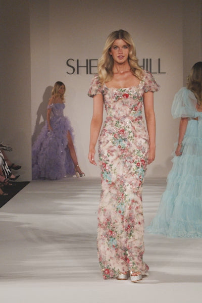 Sherri Hill 55617 fitted floral print gown video