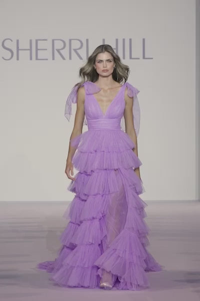 Sherri Hill 56066 tulle ruffle ballgown video