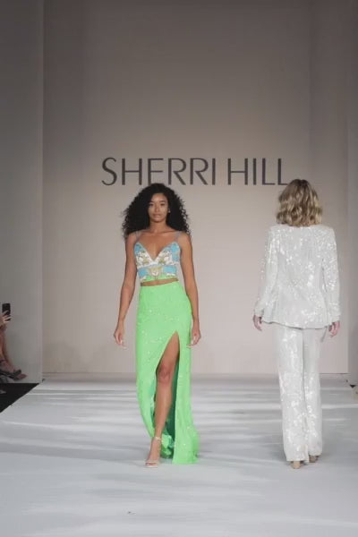 Sherri Hill 55076 two-piece sequin gown video