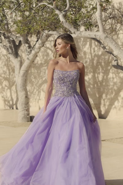 Sherri Hill 55947 strapless beaded bodice ball gown video