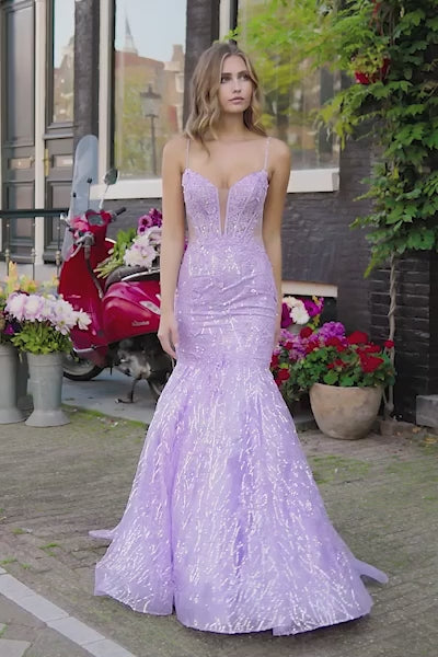 Sherri Hill 56313 sequin lace mermaid gown video