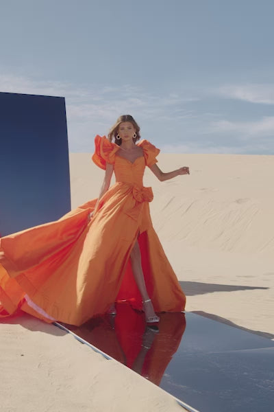 Sherri Hill 56743 taffeta A-line gown video