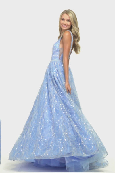 Sherri Hill 54041 glitter ballgown video