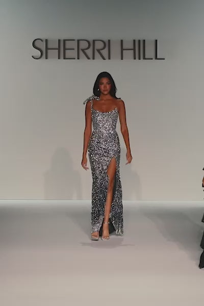 Sherri Hill 56887 one shoulder fully beaded gown video