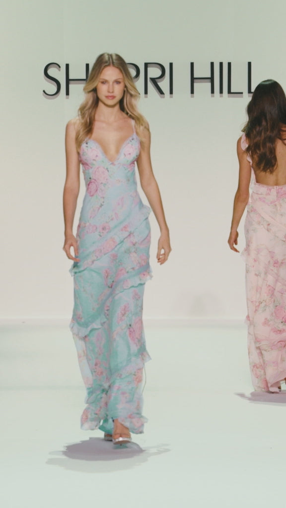 Sherri Hill 57992 fitted floral gown video