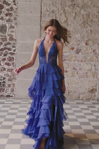 Sherri Hill 56656 halter gown video