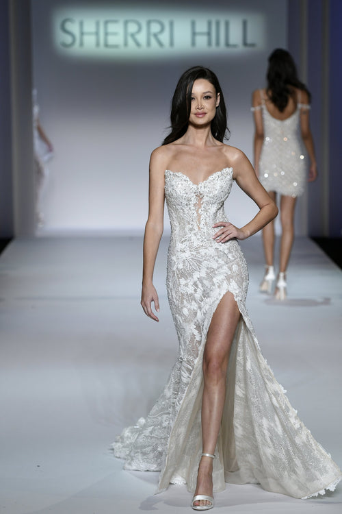 Sherri Hill style 81088 on the Fall 2022 runway