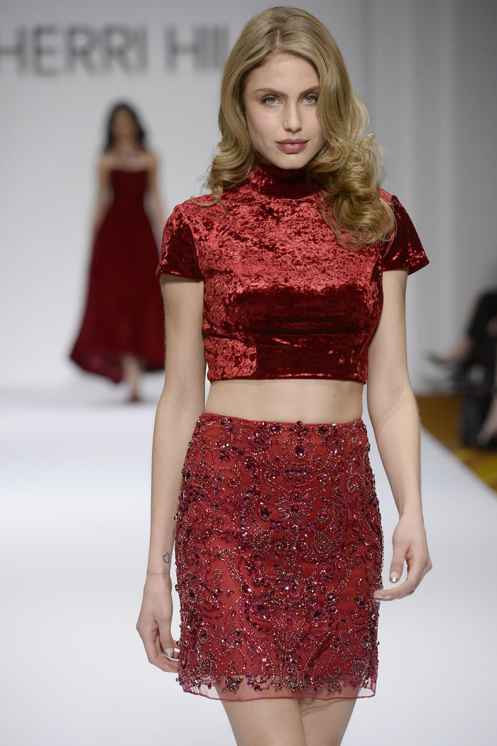 Sherri Hill Fall 2017 runway, look 7