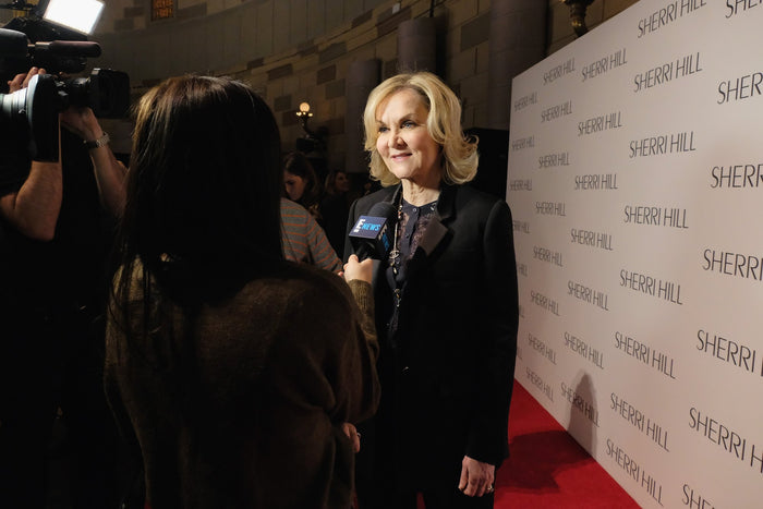 An interview on the red carpet before the show