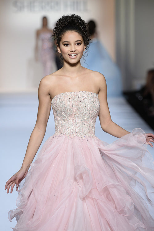 Sherri Hill style 52504 on the Fall 2019 runway