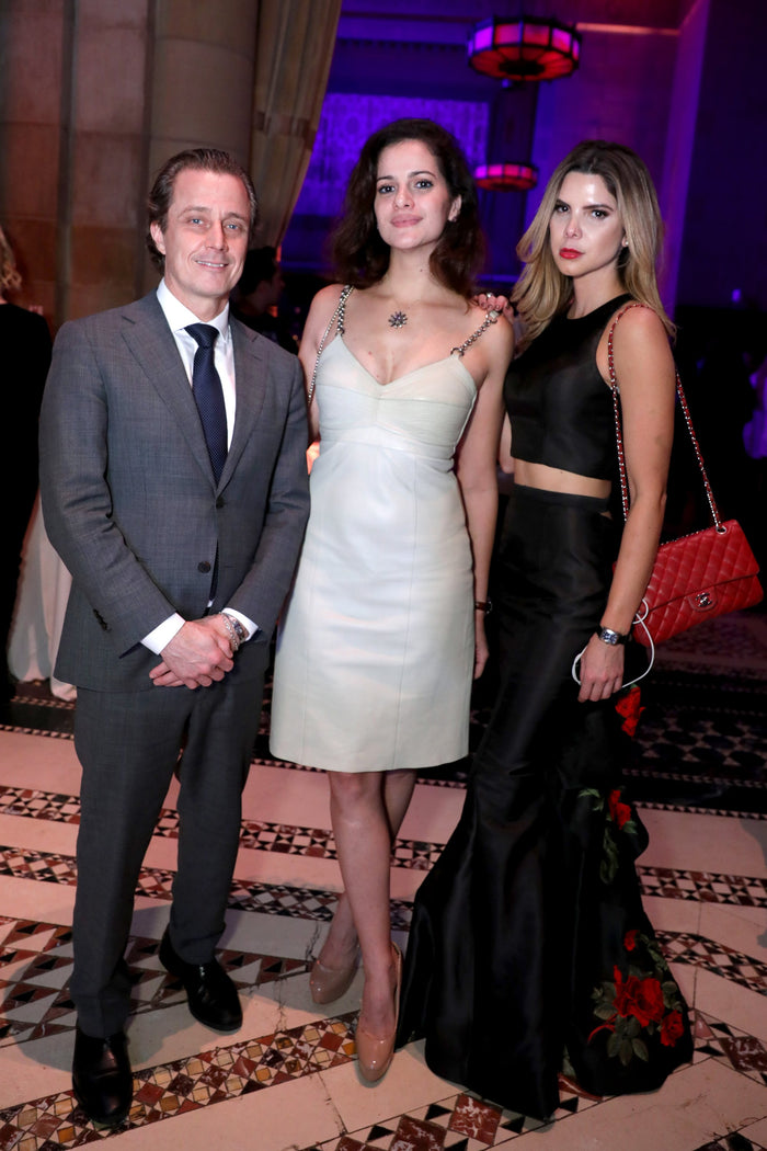 Three guests at the after party