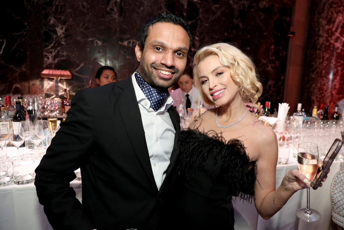 Two guests at the after party