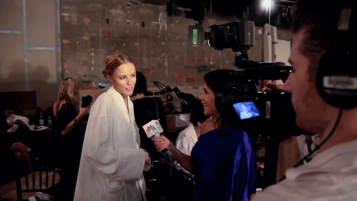 Alyssa Campanella at the Sherri Hill Spring 2012 show at Trump Tower