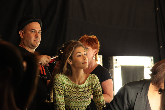 Backstage at the Sherri Hill Spring 2014 show, photo 17 of 17