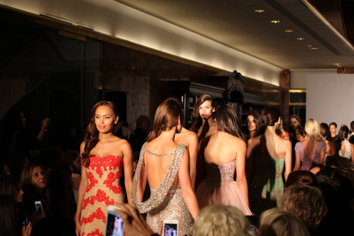 Front row at the Sherri Hill Spring 2014 show, photo 4 of 7