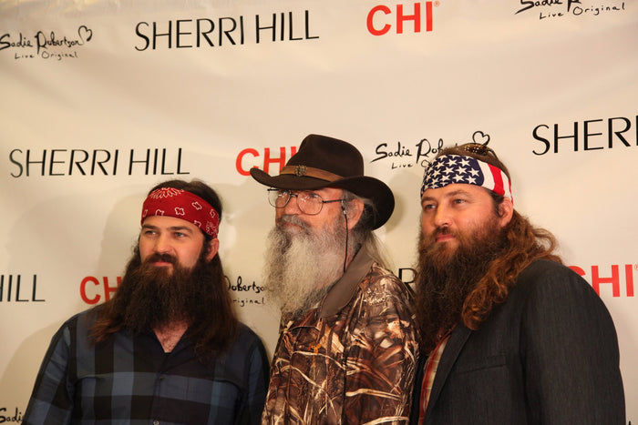 On the red carpet before the show