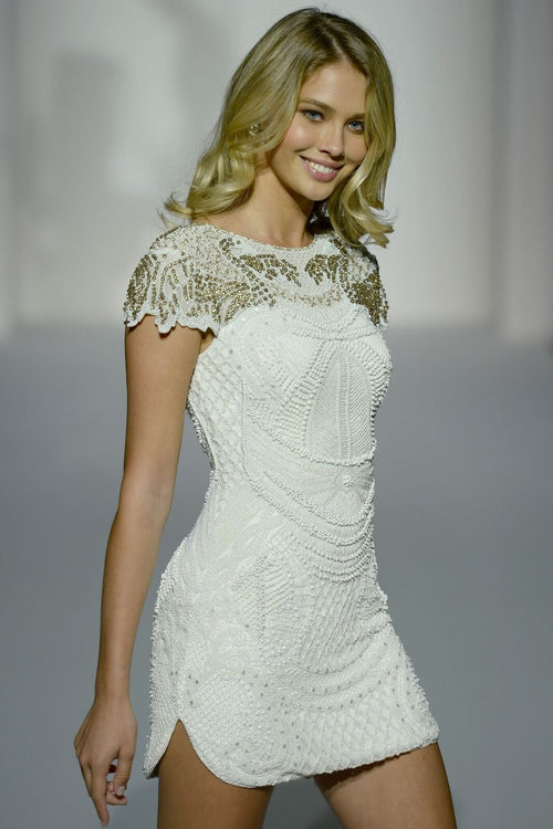 Sherri Hill style 52316 on the Spring 2019 runway