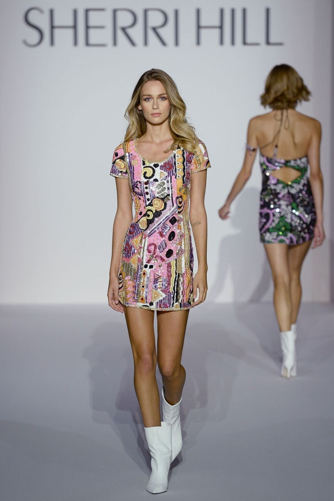 Sherri Hill style 52213 on the Spring 2019 runway at New York Fashion Week